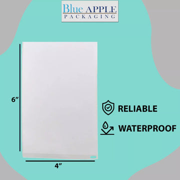 4X6 inch Thermal Transfer Labels Fanfold Requires Ribbon Shipping Labels